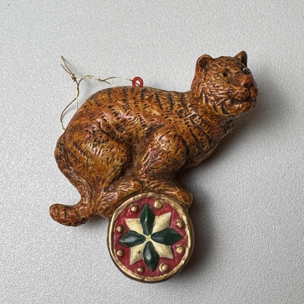 Kurt Adler Circus Tiger Christmas Ornament KSA 1991 Performance Santa's Dayton's